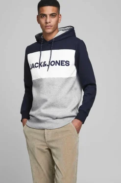 Jack & Jones Sweatshirt Logo Cor Block Marinho Sale