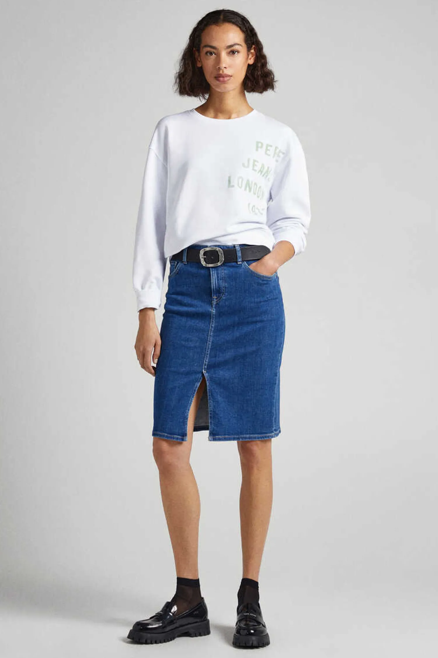 Pepe Jeans Sweatshirts-Sweatshirt Logo Estampado Algodao