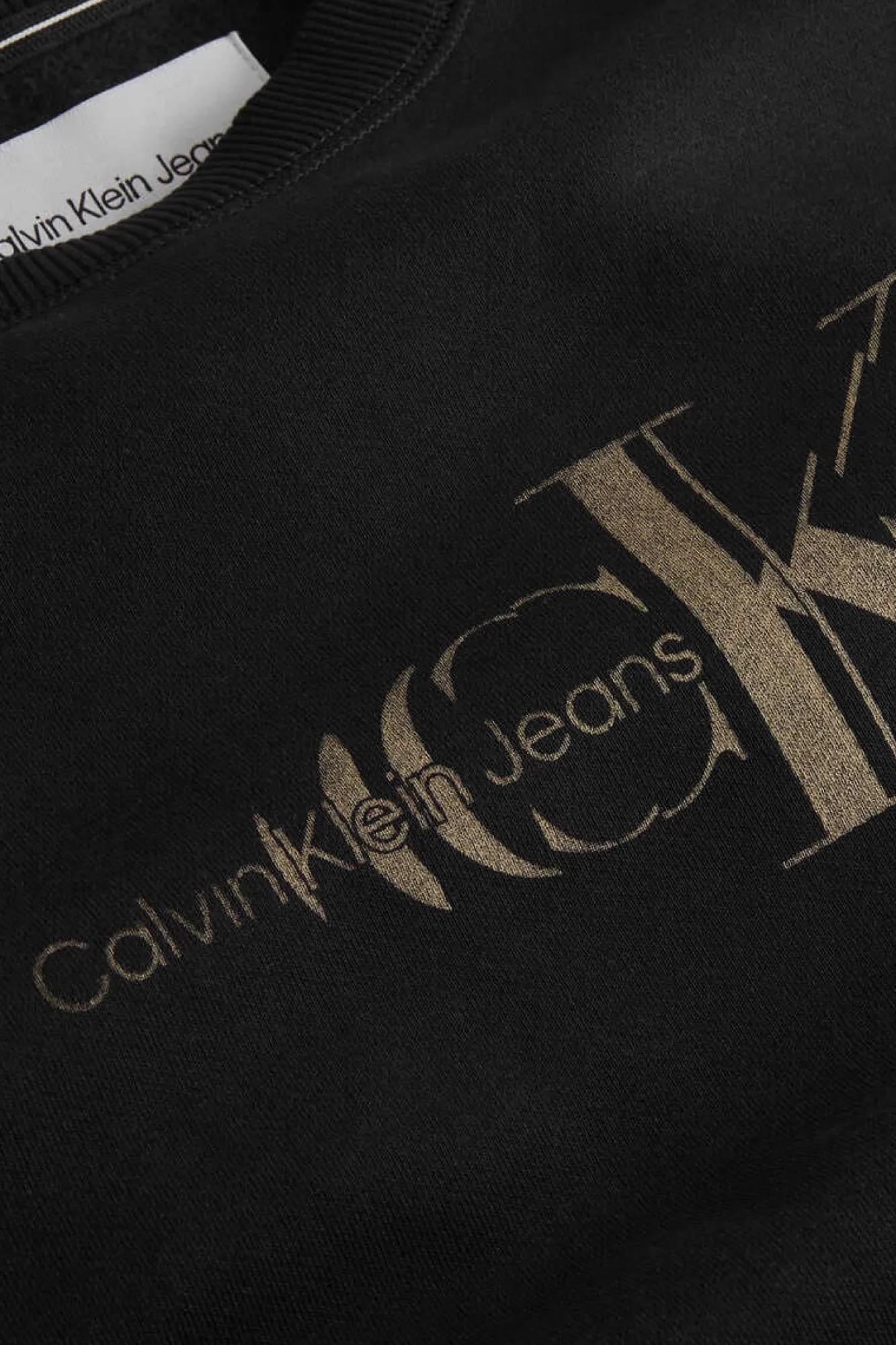 Calvin Klein Sweatshirt Ohne Kapuze Herren Preto Sale