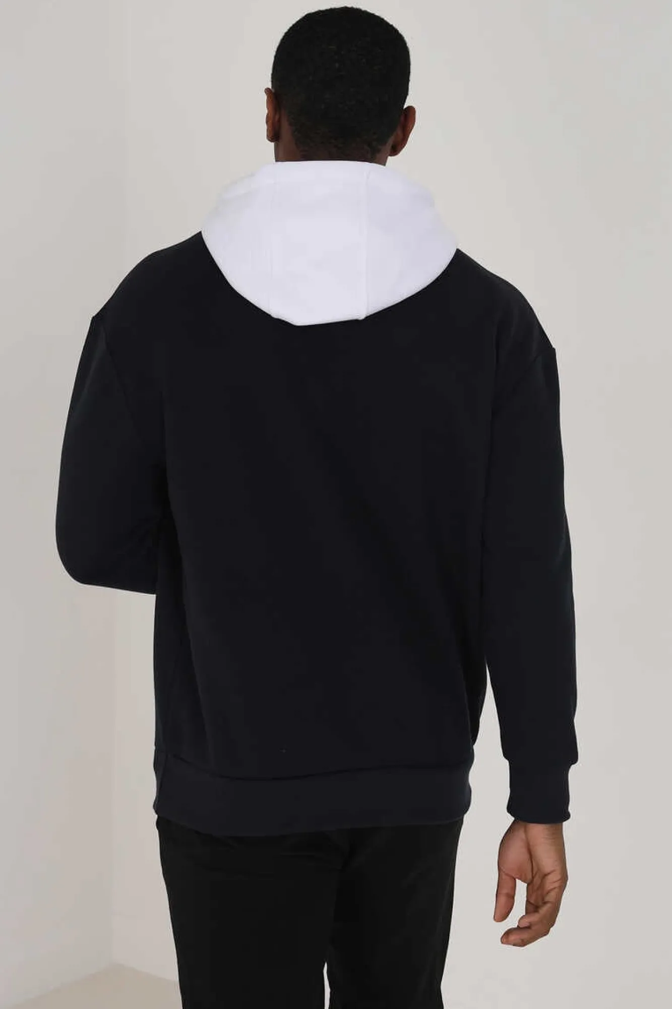 Brave Soul Sweatshirt Oversize Com Bordado Marinho Outlet