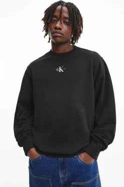 Calvin Klein Sweatshirt Sem Capuz Homem Preto Hot
