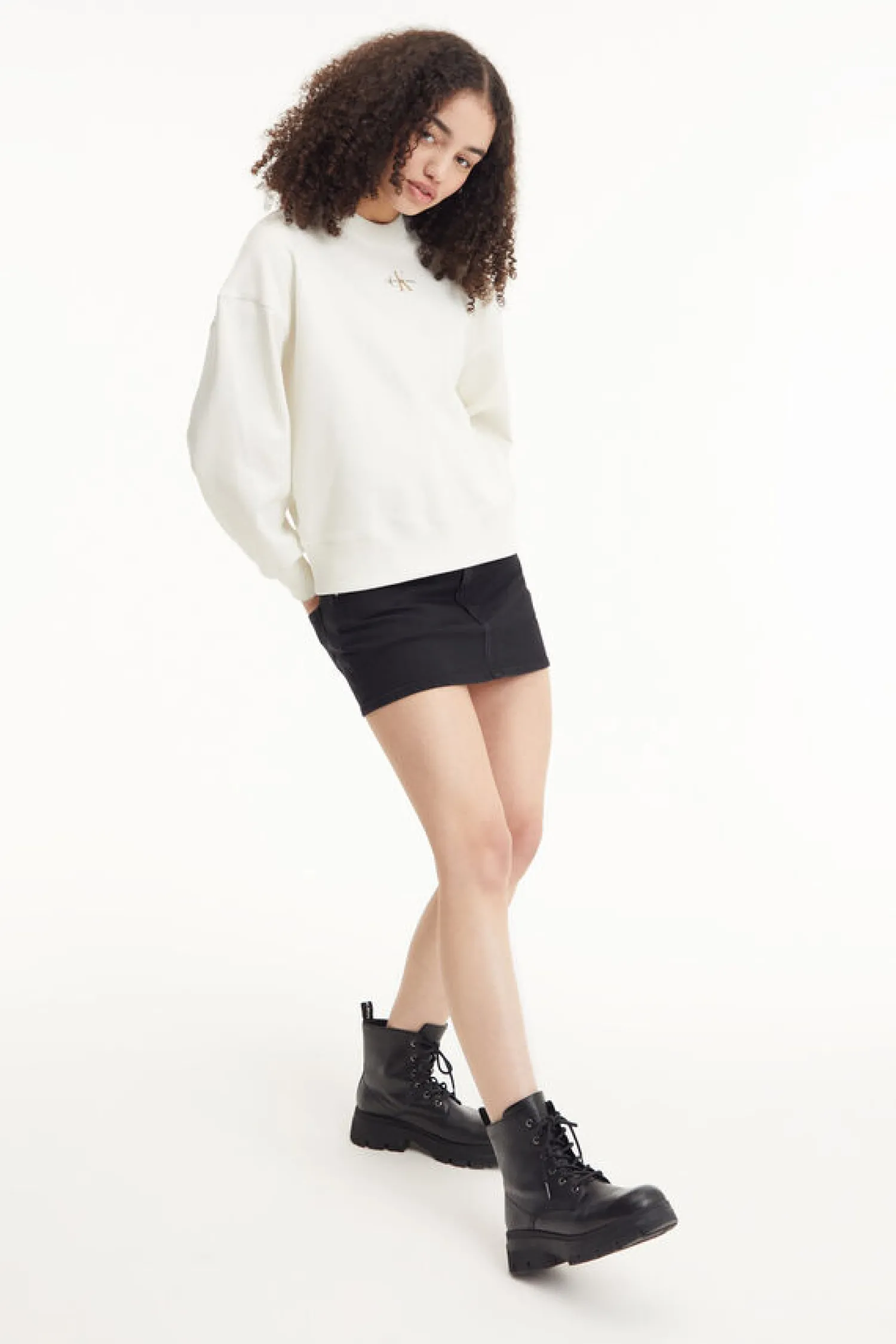 Calvin Klein Sweatshirts-Sweatshirt Sem Capuz Mulher