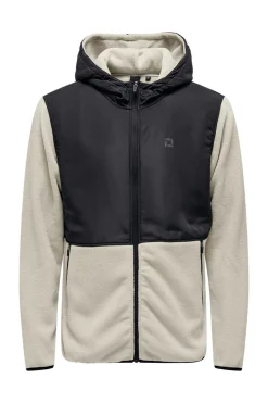 Only & Sons Sweatshirt Tecido Forro Polar Cinza New