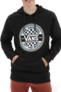 Vans Sweatshirt Xadrez Em Circulo Preto Hot