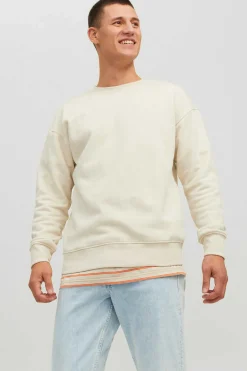 Jack & Jones Sweatshirts Corte Descontraido Gola Redonda Cinzento Sale