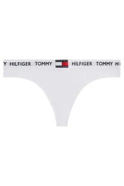 Tommy Jeans Calcinhas-Tanga De Algodao Com Logo