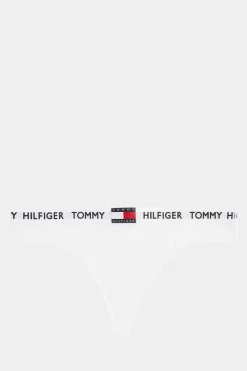 Tommy Jeans Calcinhas-Tanga De Algodao Com Logo