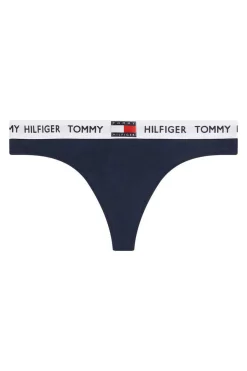 Tommy Jeans Calcinhas-Tanga De Algodao Com Logo