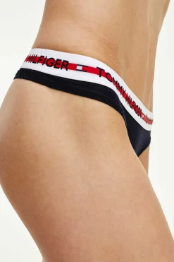 Tommy Jeans Calcinhas-Tanga De Algodao E Modal