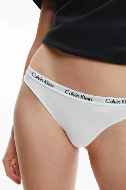 Calvin Klein Calcinhas-Tangas De Algodao Com Cos Da