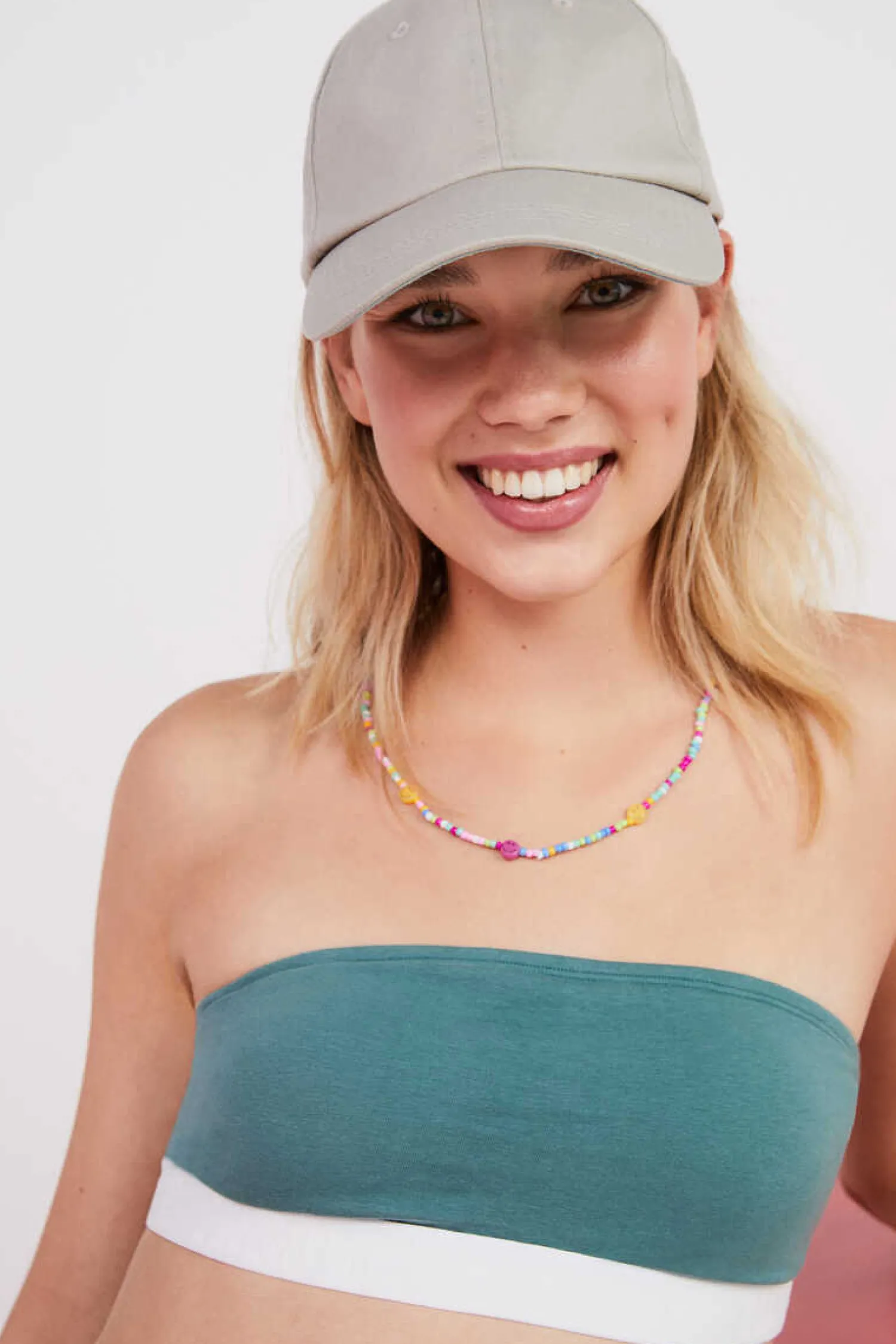 HI&BYE Roupa Interior-Top Bandeau Algodao Escuro