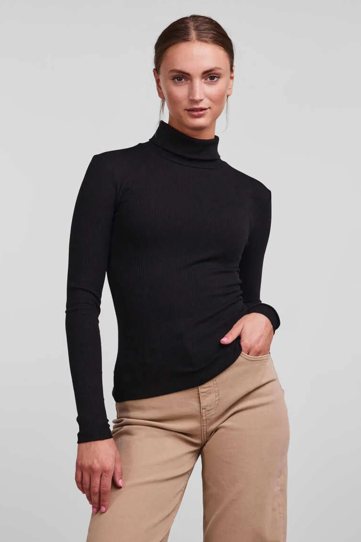 Pieces T-Shirts-Top Canelado