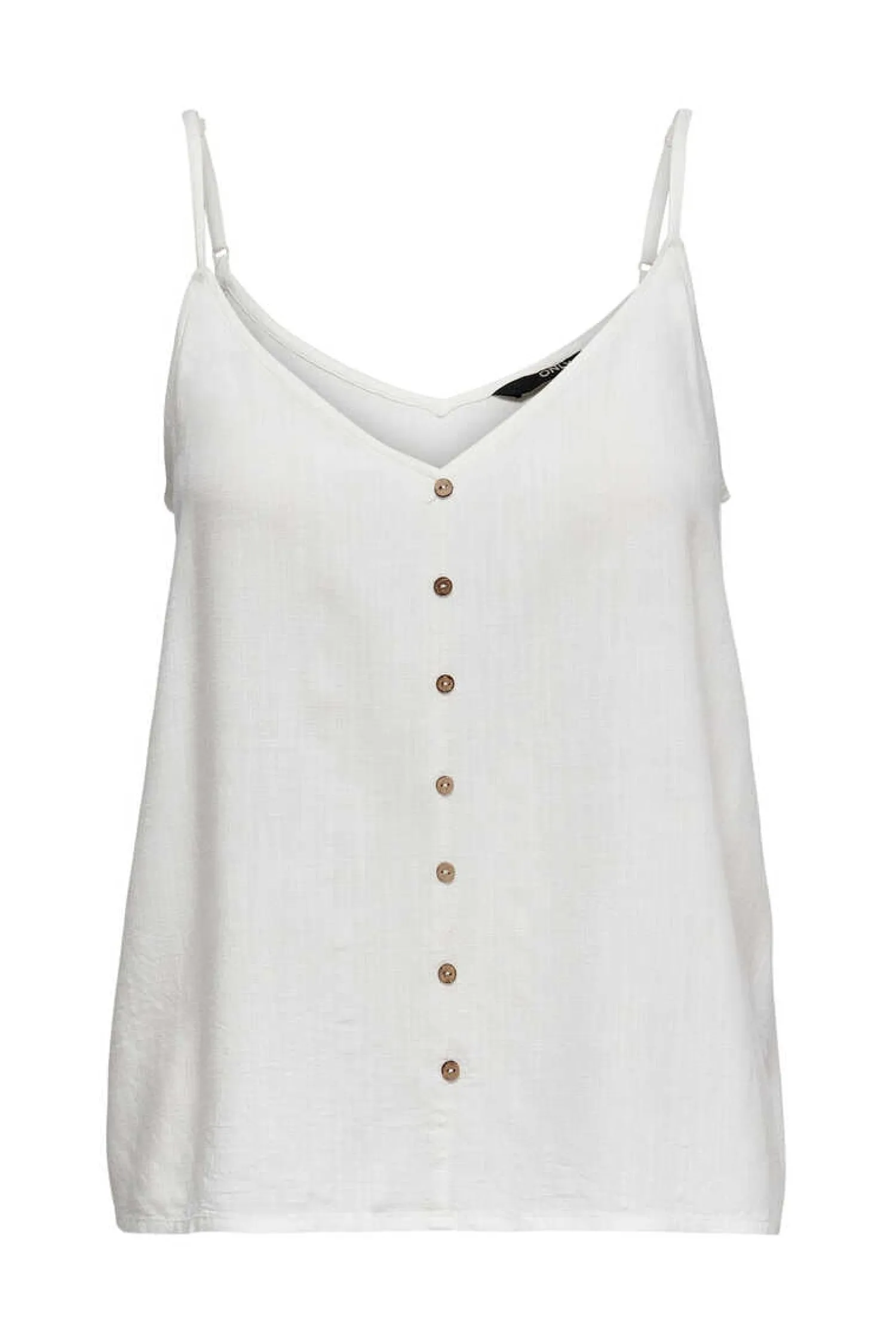 Only T-Shirts-Top De Alcas Botoes