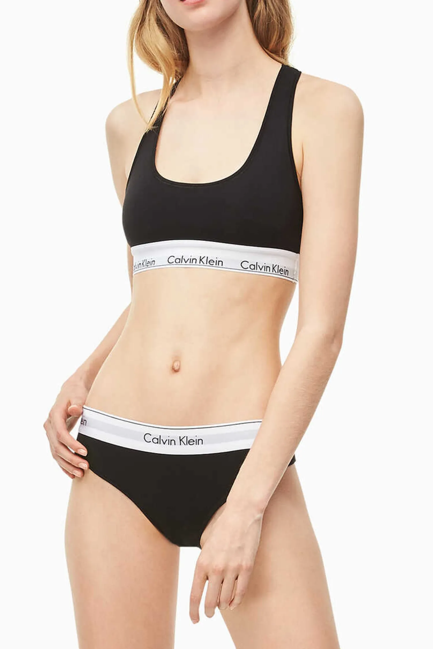 Calvin Klein Sutias-Top De Algodao Modern Cotton
