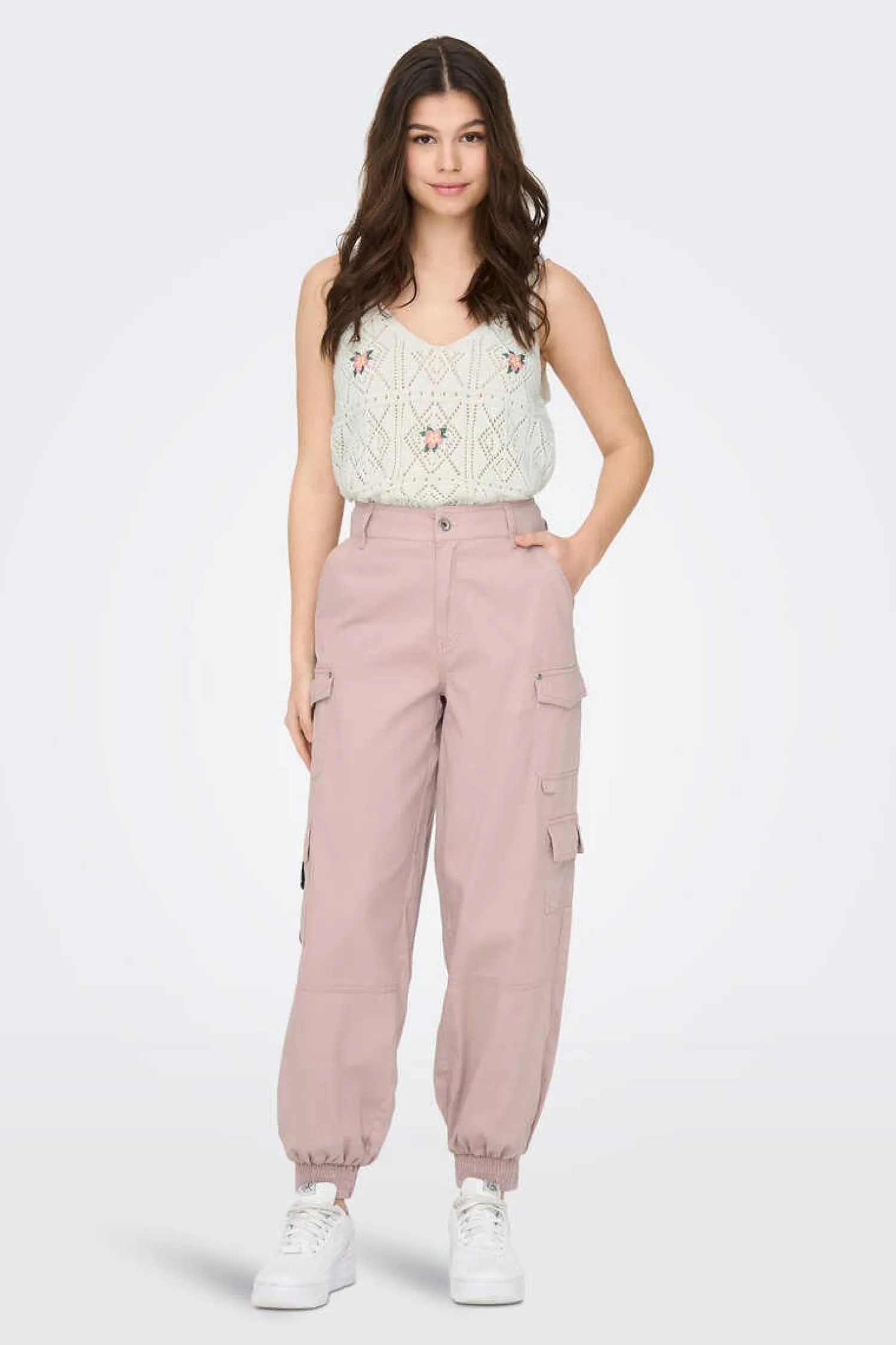 Only T-Shirts-Top De Crochet Flores