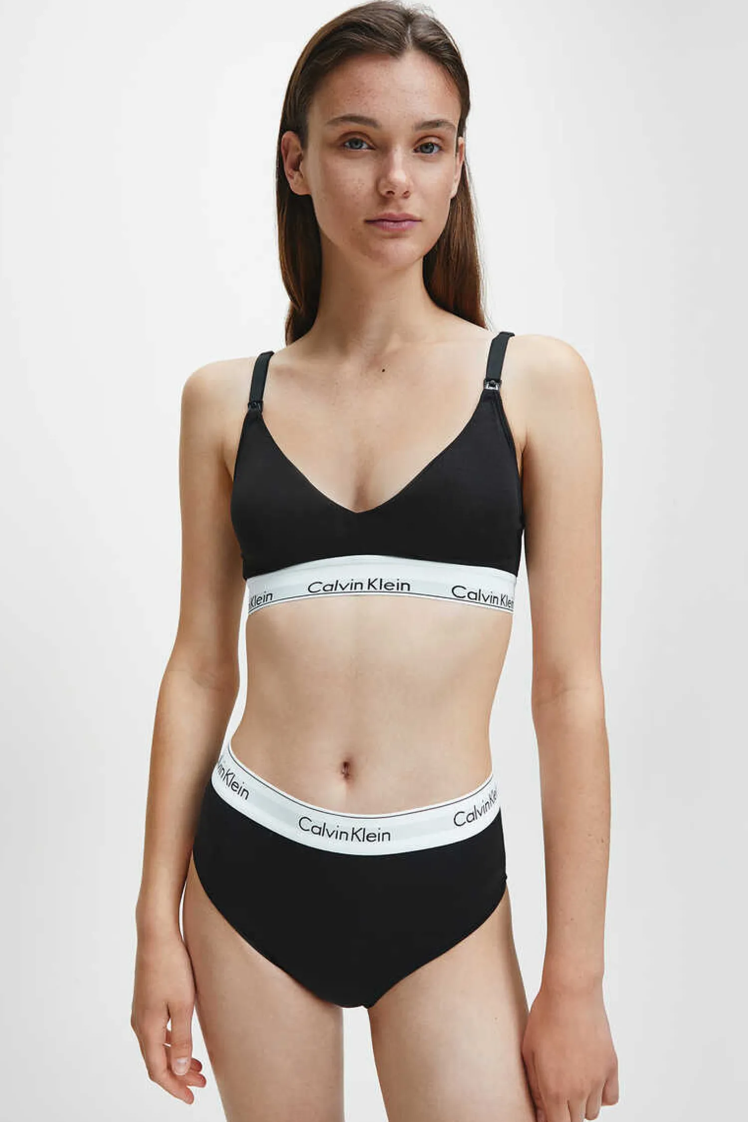 Calvin Klein Sutias-Top De Maternidade Algodao Com Cos Da