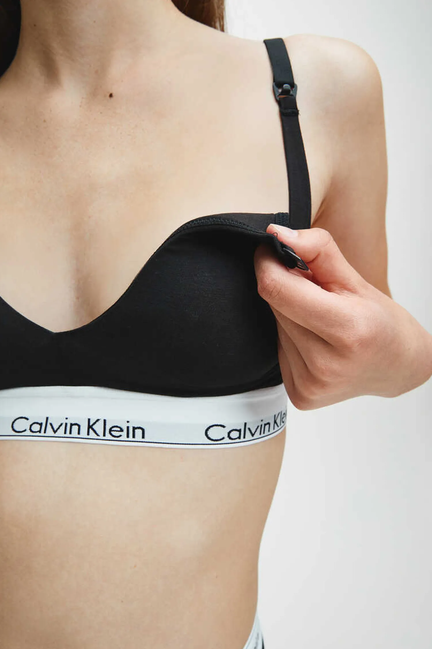Calvin Klein Sutias-Top De Maternidade Algodao Com Cos Da