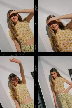 High Spirits T-Shirts-Top Flower Field