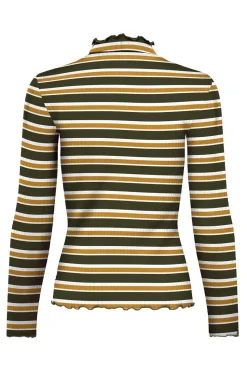 JDY T-Shirts-Top Manga Comprida Canelado