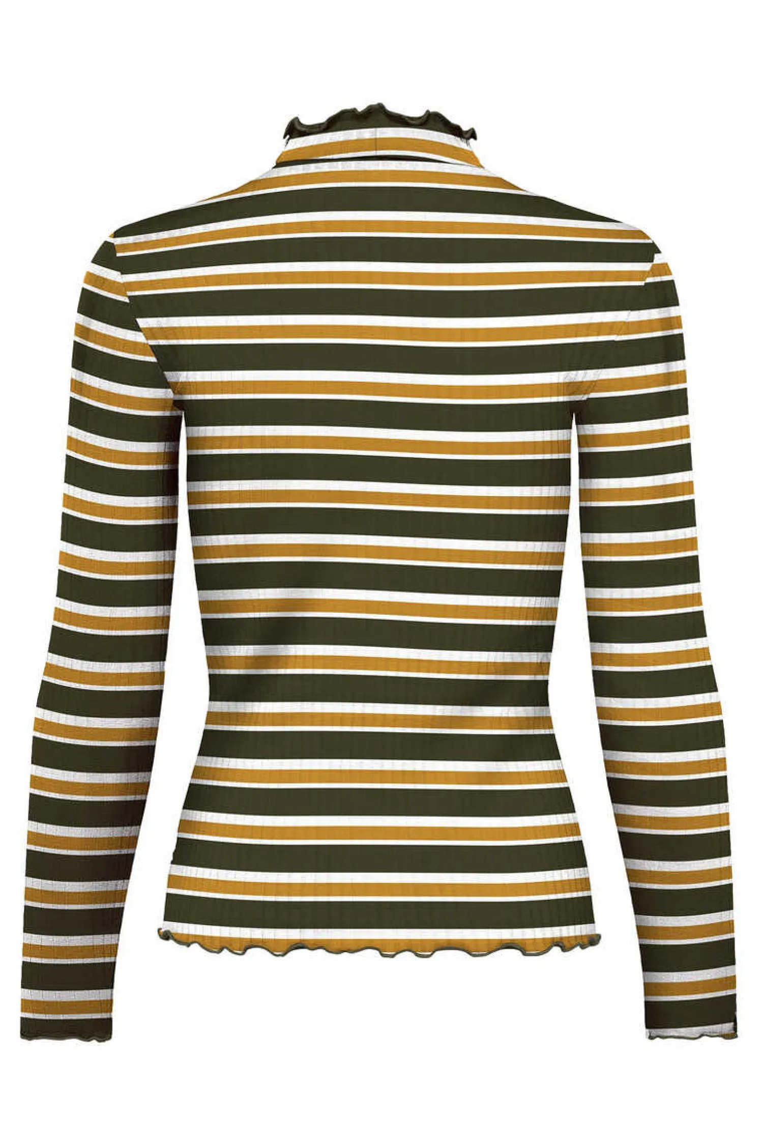 JDY T-Shirts-Top Manga Comprida Canelado