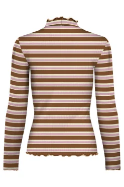 JDY T-Shirts-Top Manga Comprida Canelado