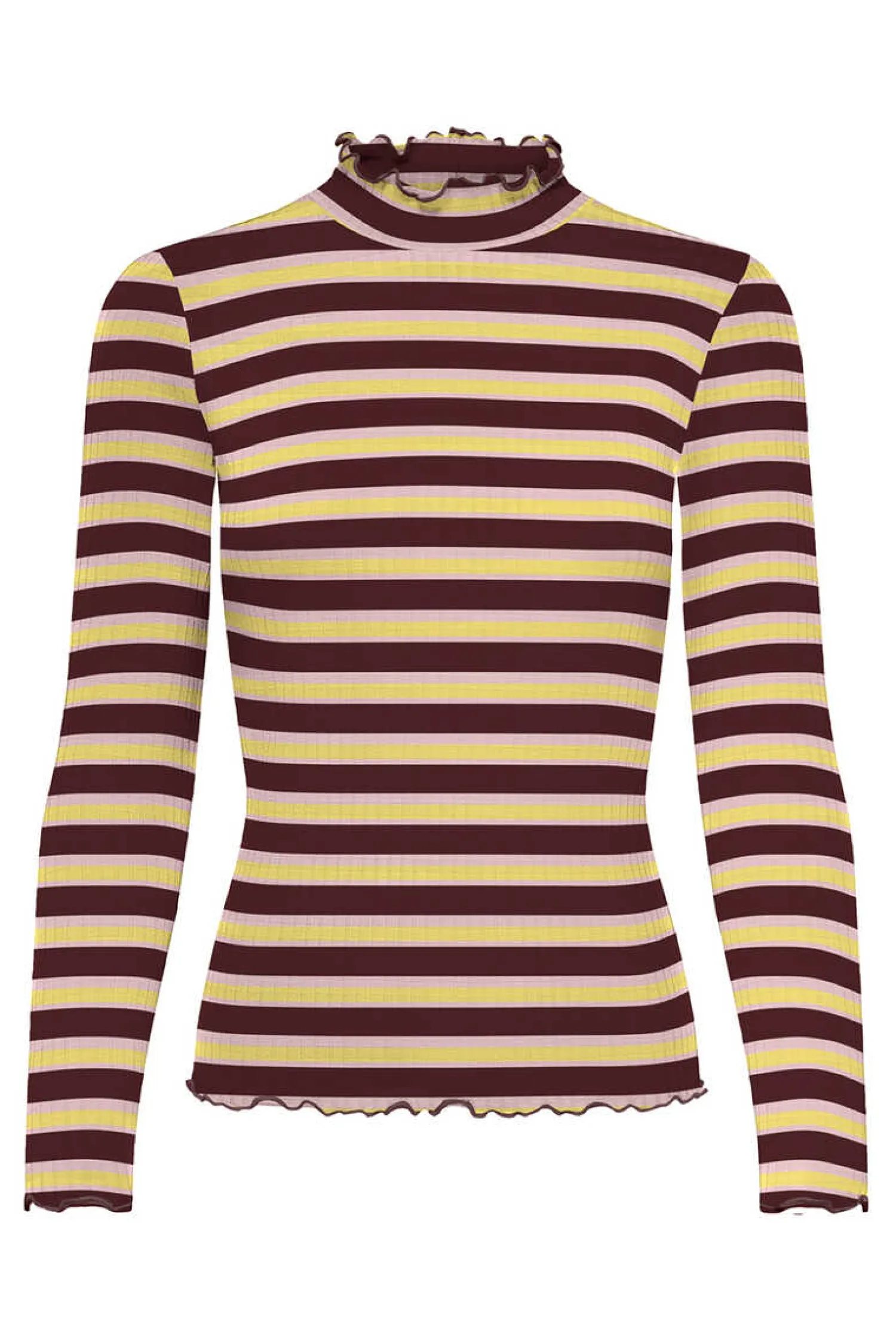 JDY T-Shirts-Top Manga Comprida Canelado