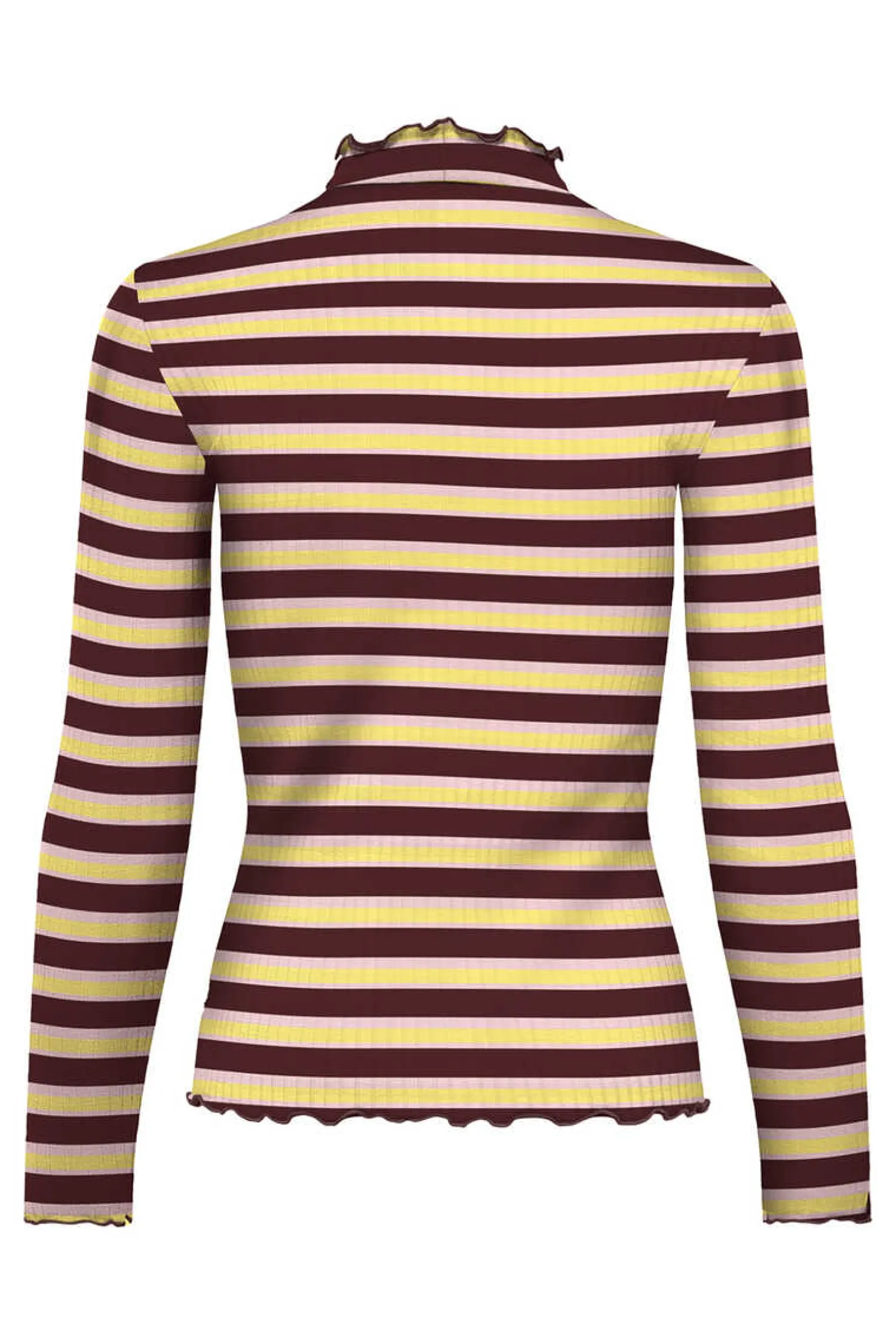 JDY T-Shirts-Top Manga Comprida Canelado