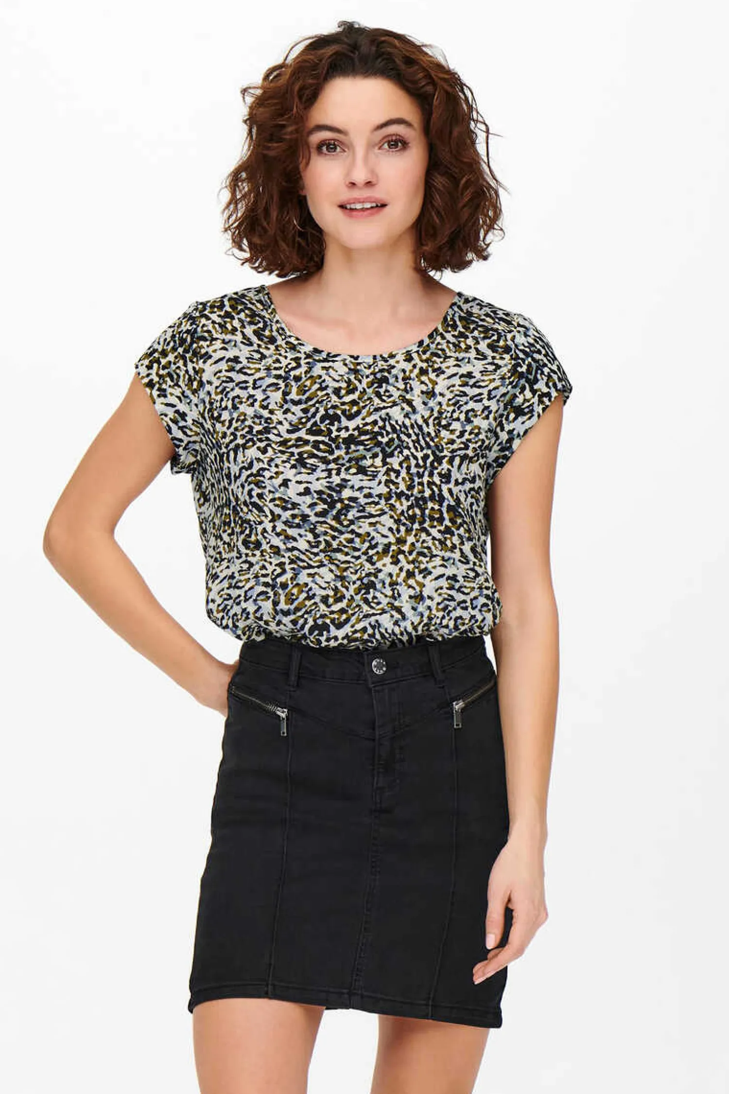 Only T-Shirts-Top Manga Curta E Gola Redonda