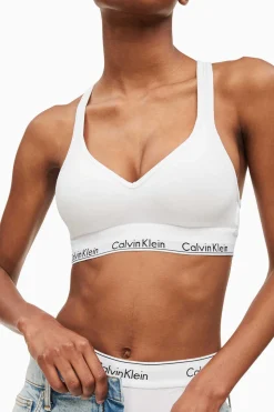 Calvin Klein Sutias-Top Pre-Formado De Algodao Com Cos Da