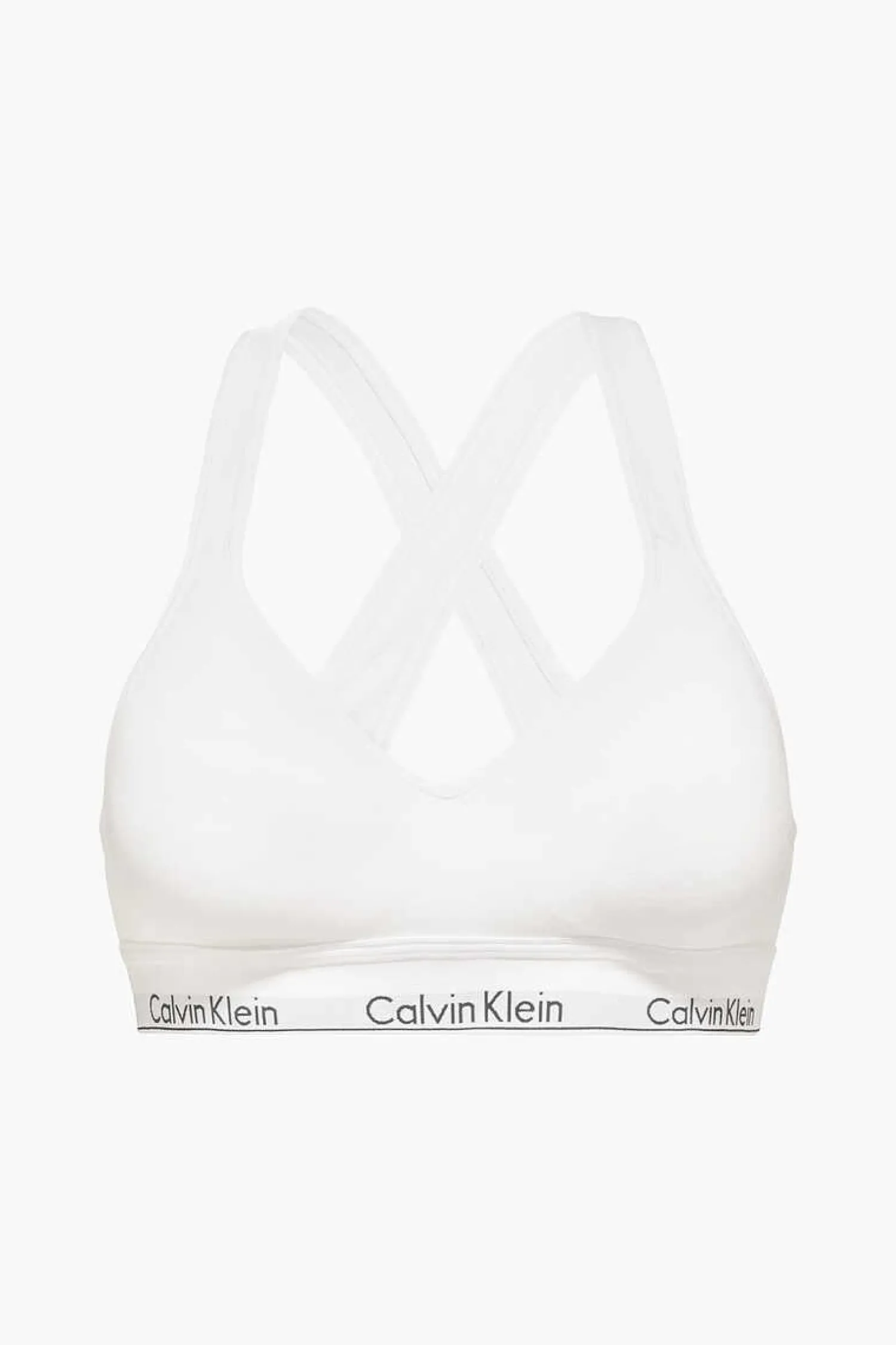 Calvin Klein Sutias-Top Pre-Formado De Algodao Com Cos Da