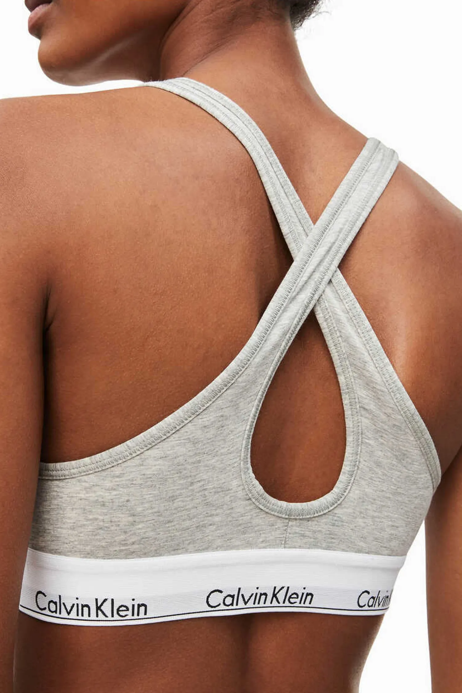 Calvin Klein Sutias-Top Pre-Formado De Algodao Com Cos Da