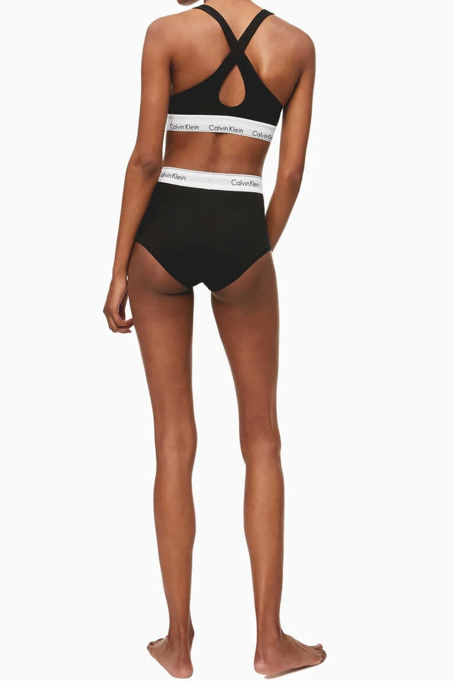 Calvin Klein Sutias-Top Pre-Formado De Algodao Com Cos Da