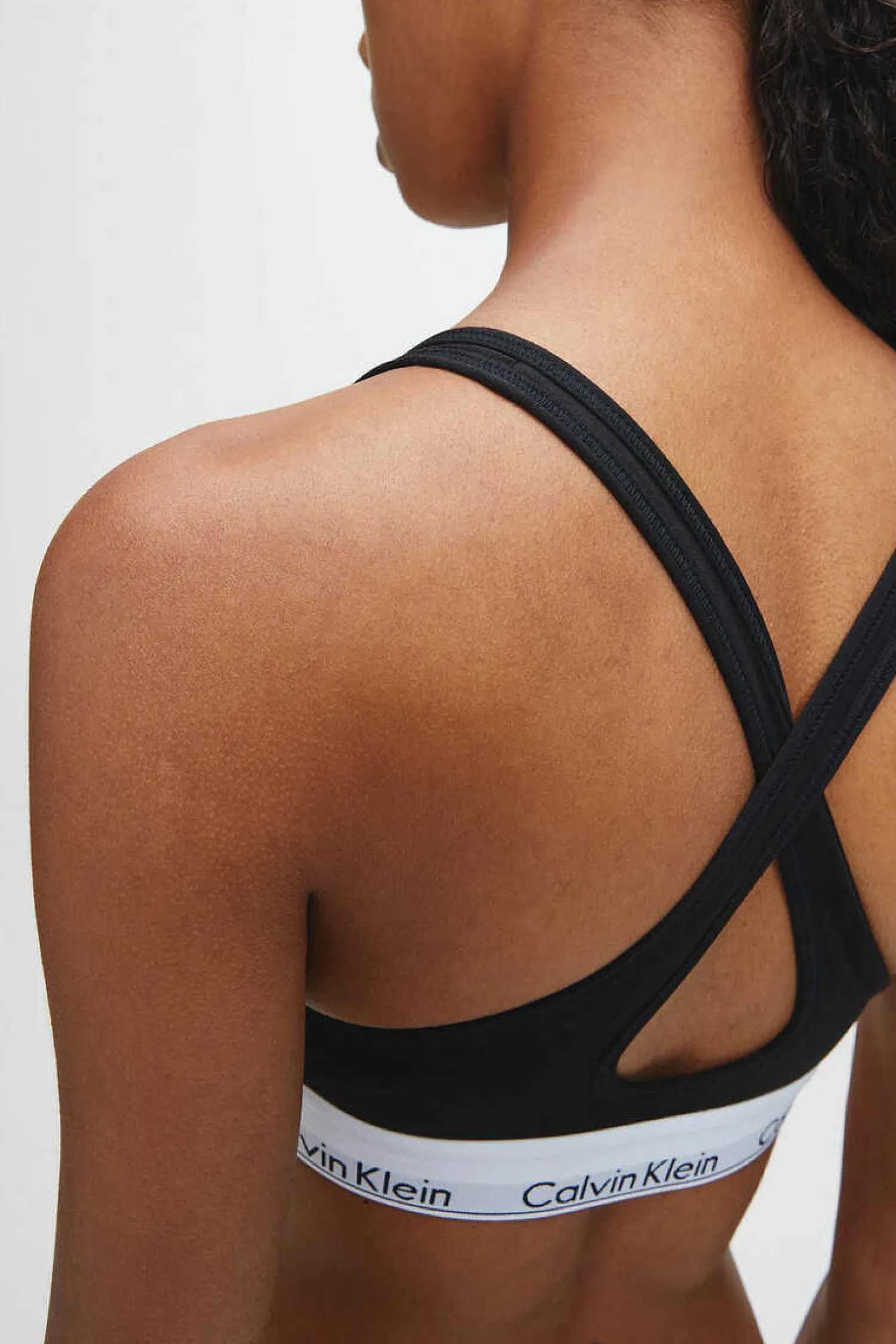 Calvin Klein Sutias-Top Pre-Formado De Algodao Com Cos Da