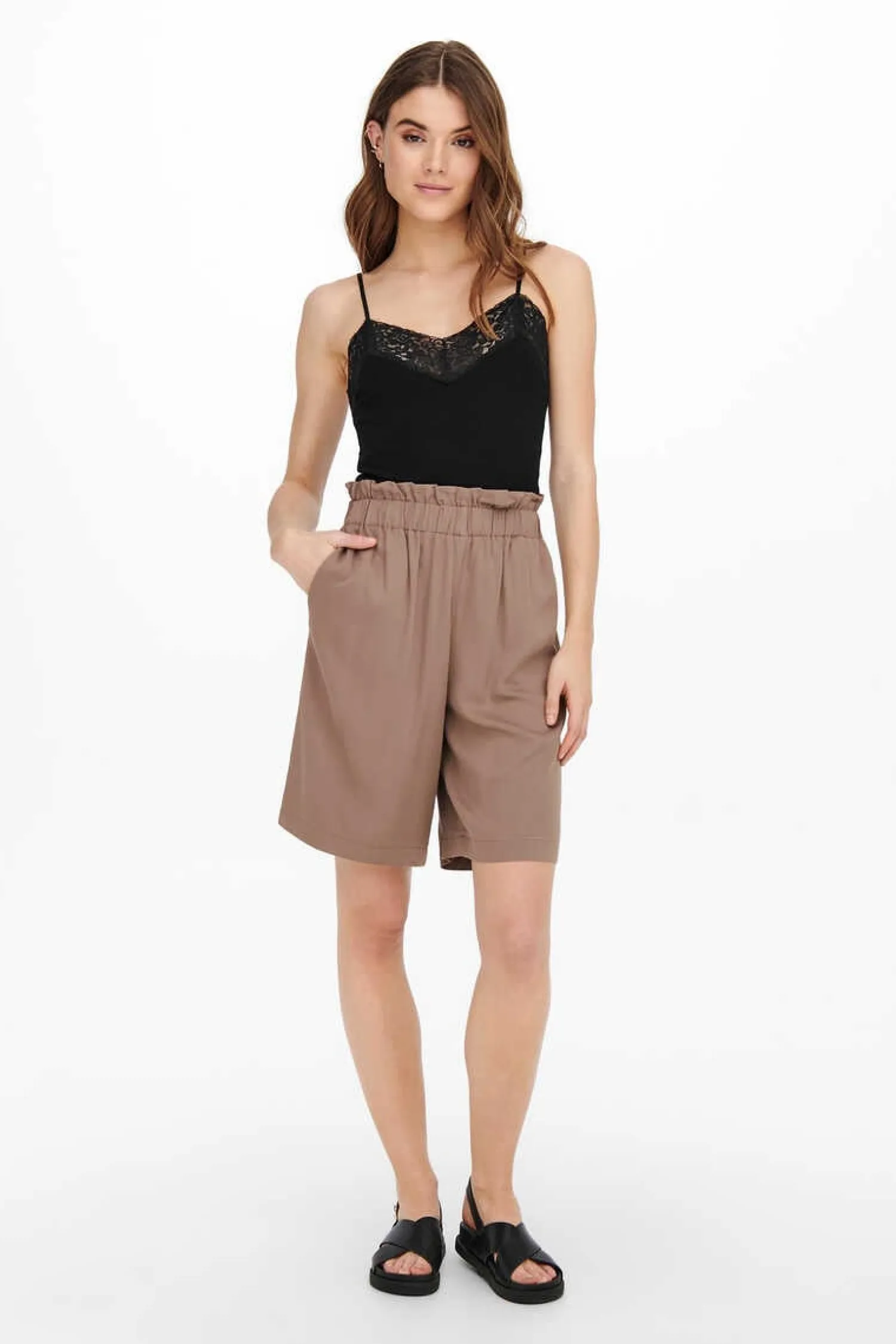 Only T-Shirts-Top Renda Canelado