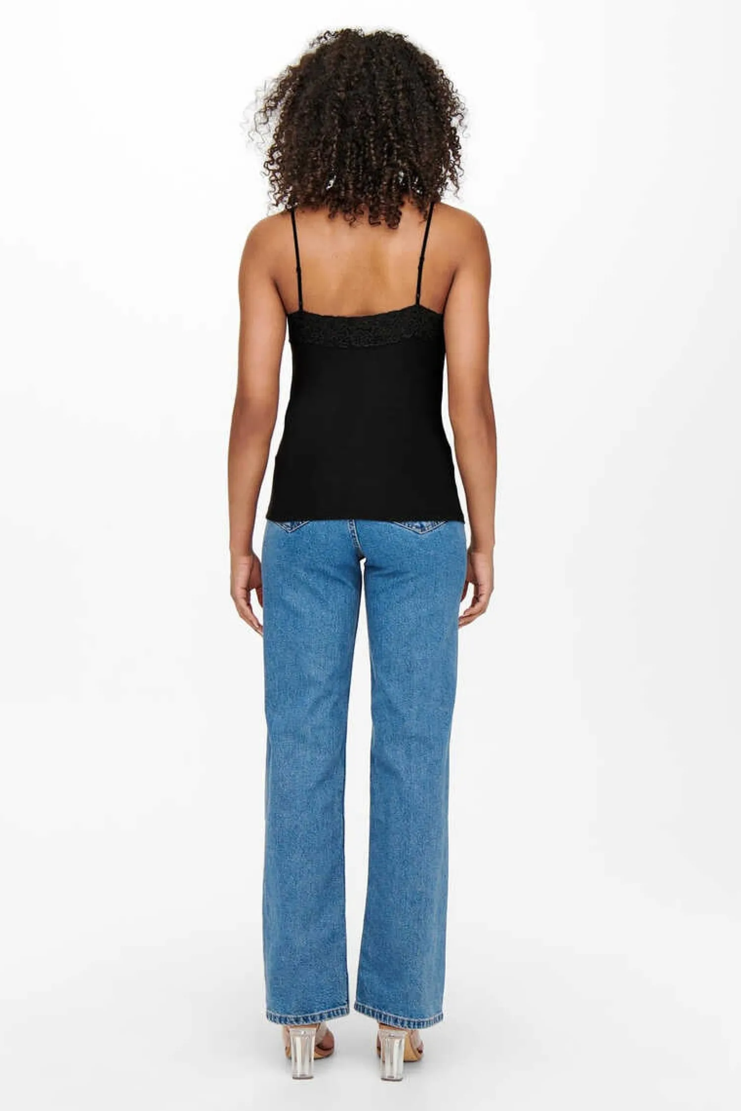 Only T-Shirts-Top Renda Canelado