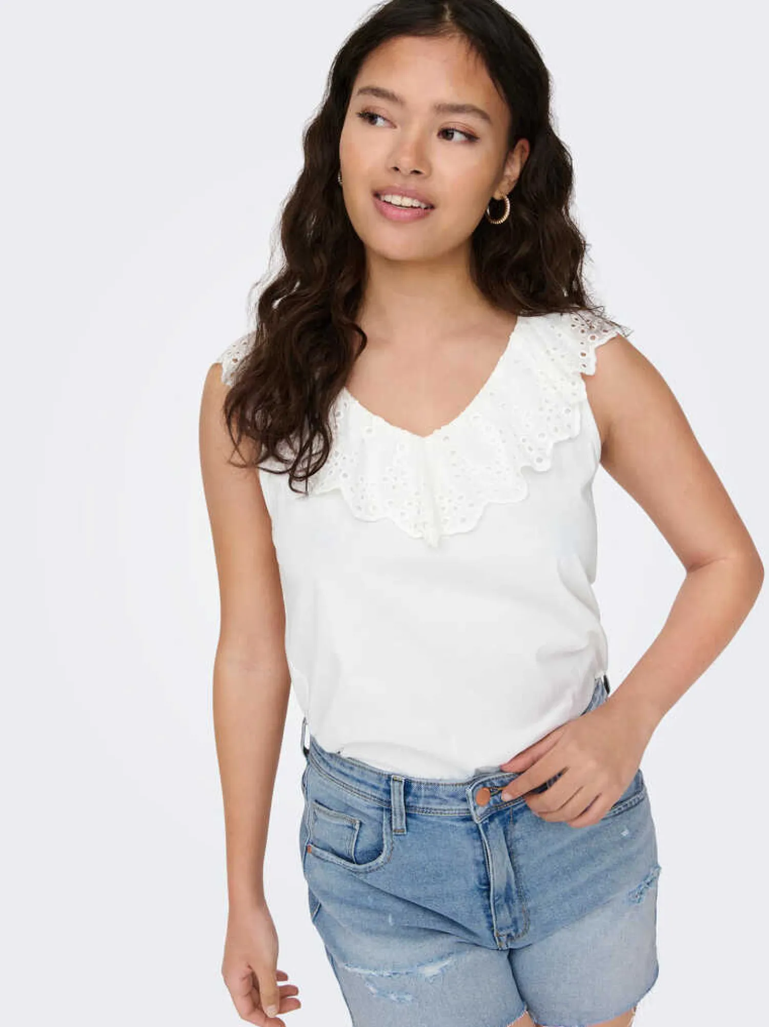 JDY T-Shirts-Top Sem Mangas