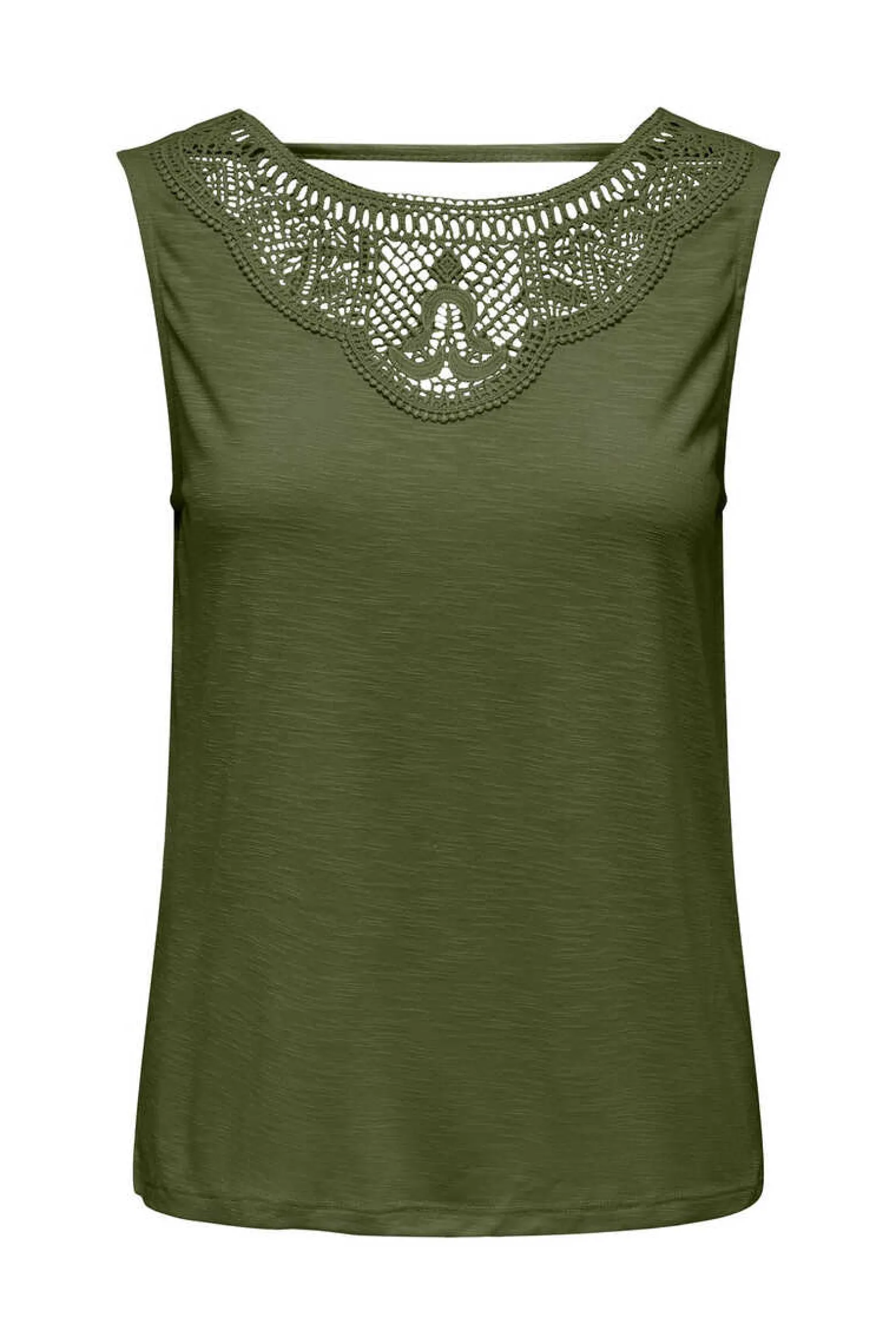 JDY T-Shirts-Top Sem Mangas Com Renda