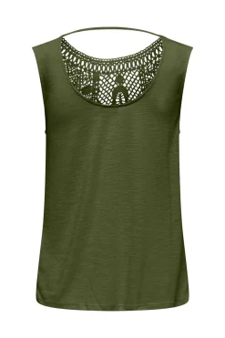 JDY T-Shirts-Top Sem Mangas Com Renda