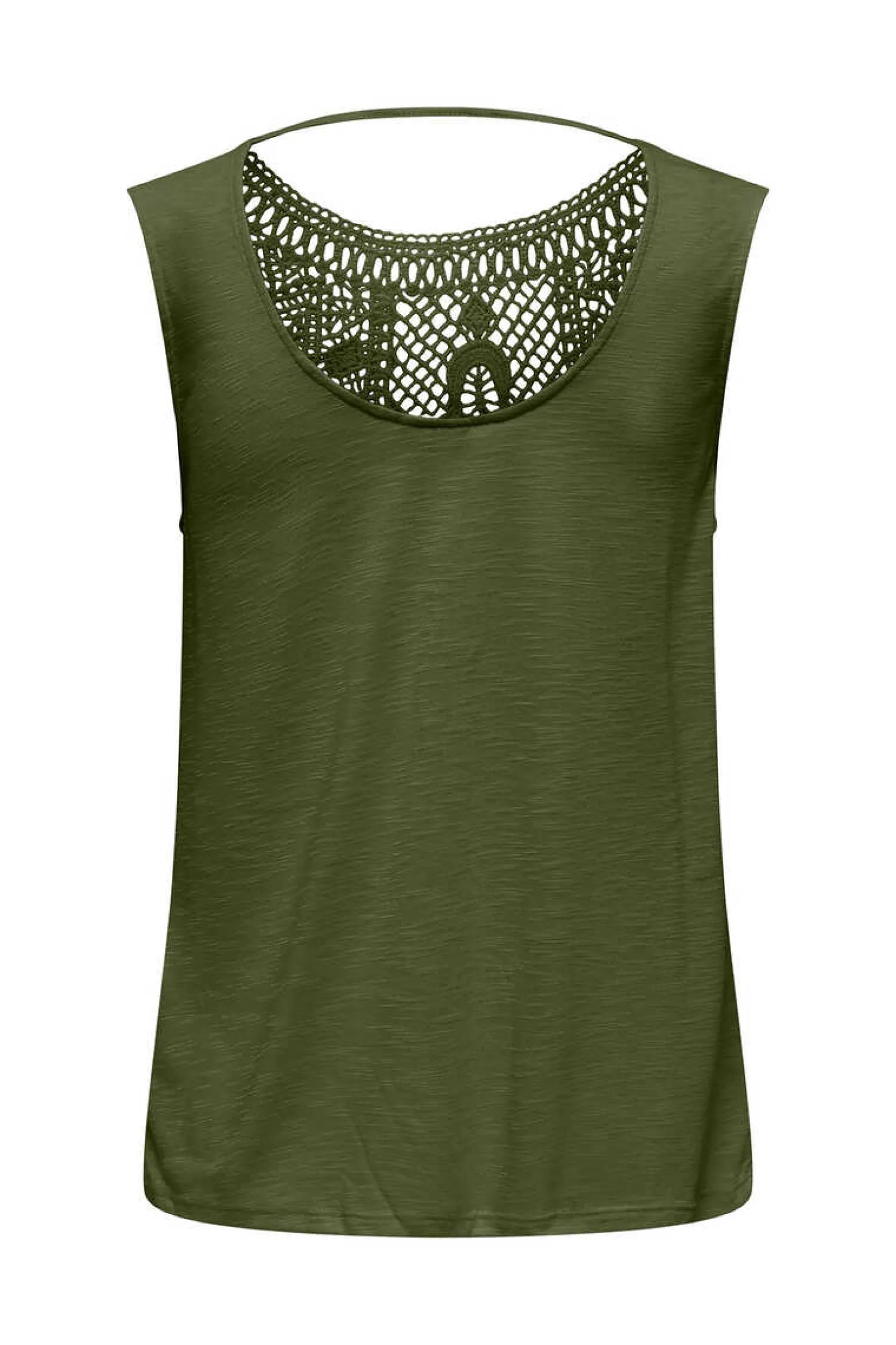 JDY T-Shirts-Top Sem Mangas Com Renda