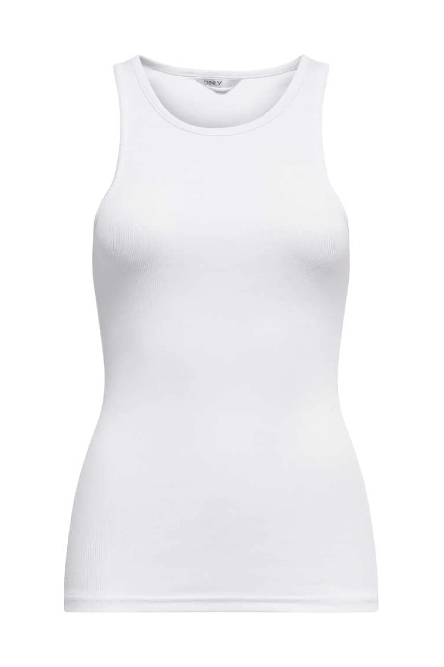 Only T-Shirts-Top Sem Mangas Em Canelado