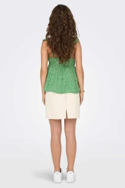 Only T-Shirts-Top Sem Mangas Folhos