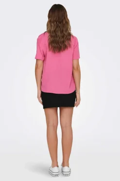 JDY T-Shirts-Topo Do Pescoco Em V