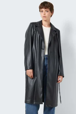 Noisy May Sobretudos E Parkas-Trench Comprido Polipele