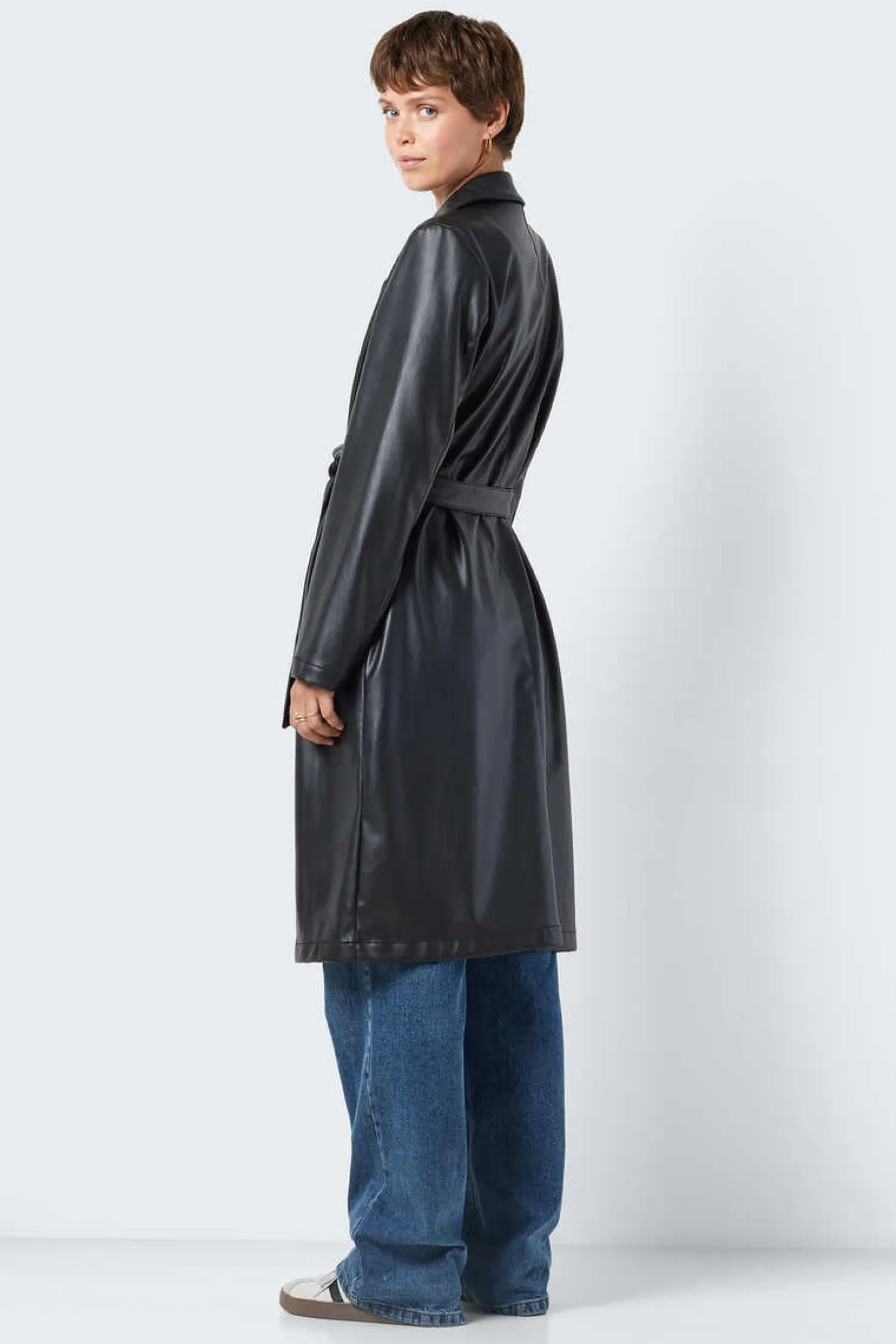 Noisy May Sobretudos E Parkas-Trench Comprido Polipele