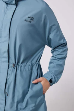 Dash and Stars Blusoes E Casacos-Trench Water-Repellent