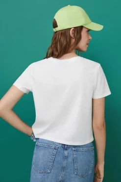 HI&BYE T-Shirts E Tops-T-Shirt 100% Algodao Cru Mini Logo