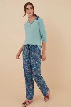 Women'secret Pijamas-T-Shirt 100% Algodao Em Com Botoes