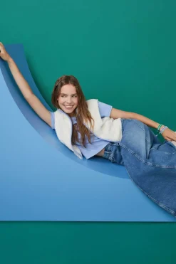 HI&BYE T-Shirts E Tops-T-Shirt 100% Algodao Logo