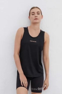 Dash and Stars Outdoor-T-Shirt Alcas Halter Preta