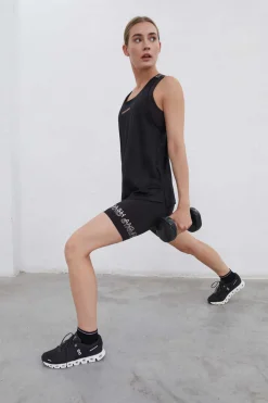 Dash and Stars Outdoor-T-Shirt Alcas Halter Preta